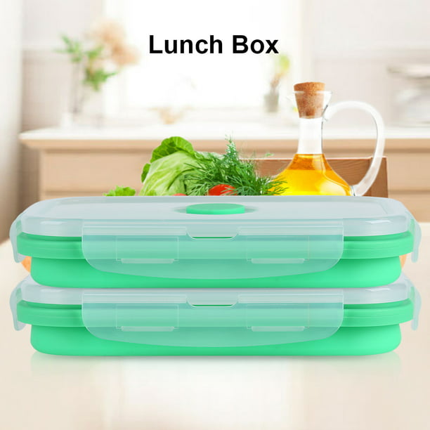 4 Size Silicone Collapsible Lunch Boxes Food Fruit Portable Storage Containers